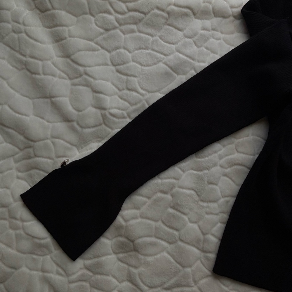 Ellen Tracy Collared Button Cardigan & Skirt - Picture 7 of 14
